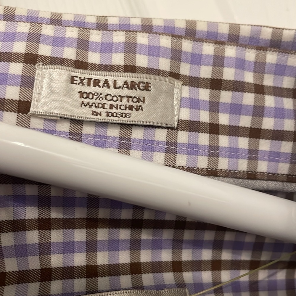 Peter Millar Checked Cotton Buttoned Down In Size… - image 4